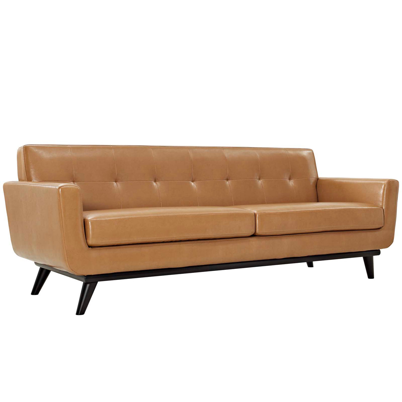 Rendezvous Bonded Leather Sofa, Tan