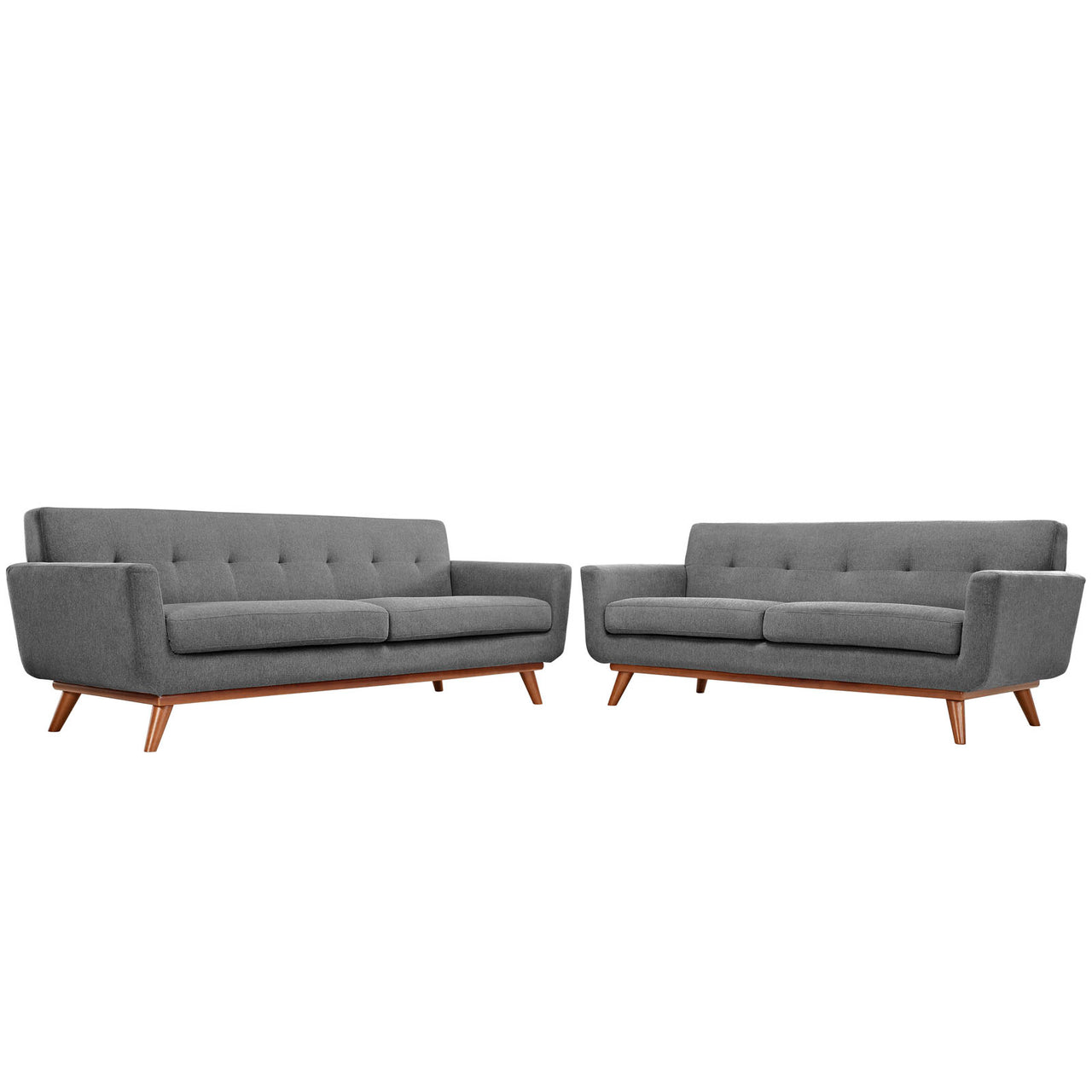 Engage Loveseat and Sofa Set of 2, Expectation Gray