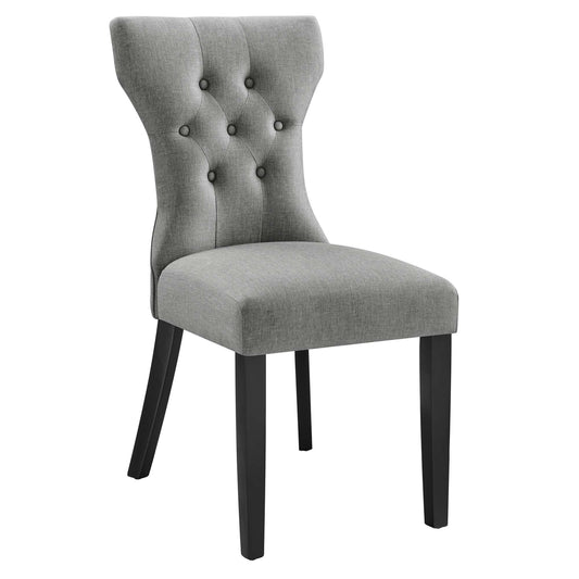 Hourglass Dining Chair, Light Gray