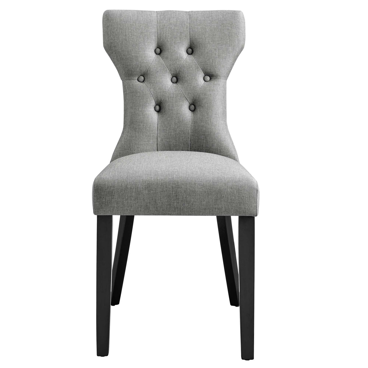 Silhouette Dining Side Chair, Light Gray