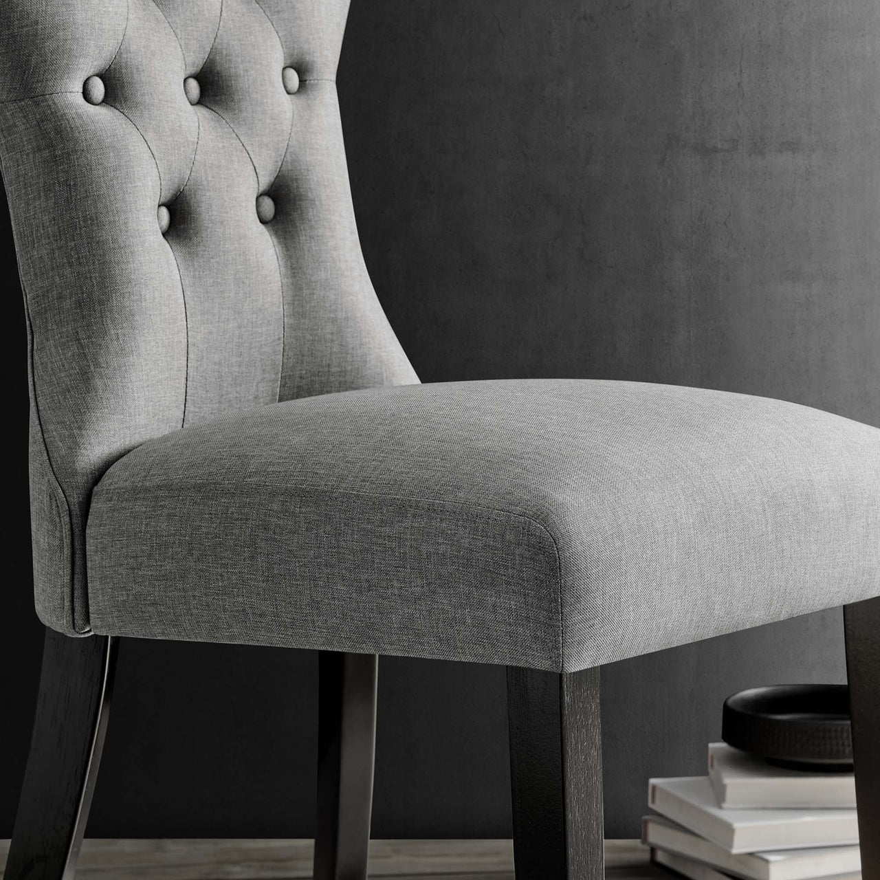 Silhouette Dining Side Chair, Light Gray