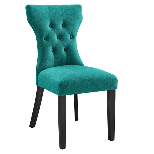 Hourglass Dining Chair, Teal