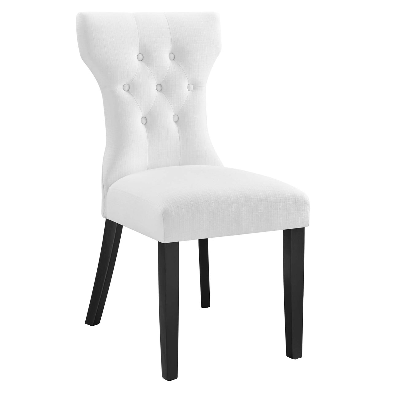 Hourglass Dining Chair, White
