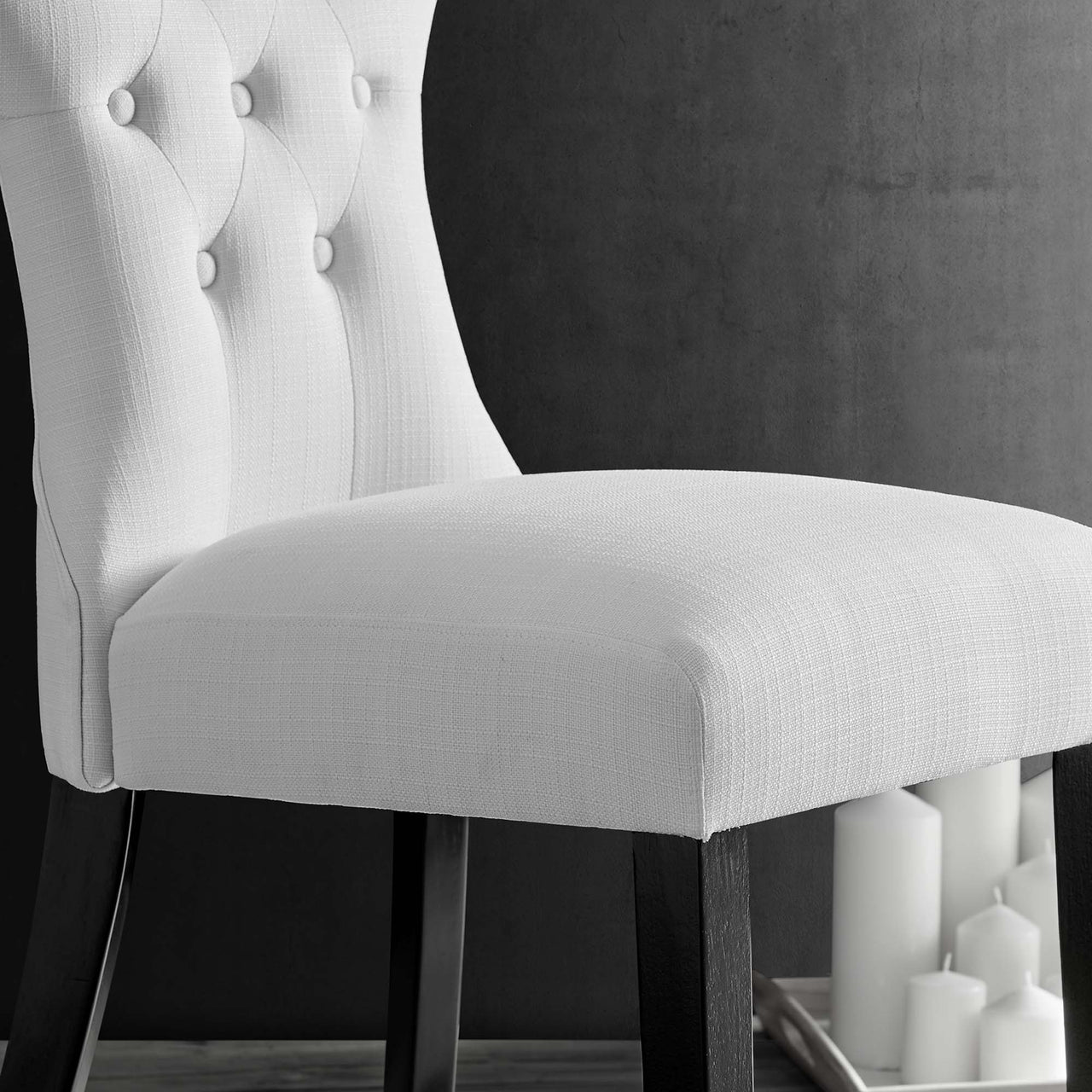 Hourglass Dining Chair, White