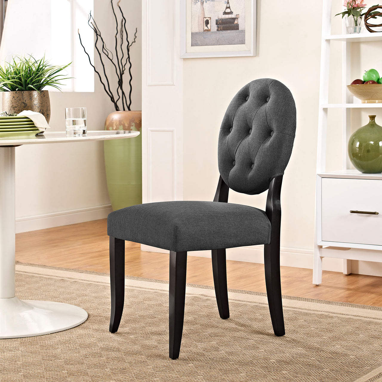 Ritzy Dining Chair, Gray