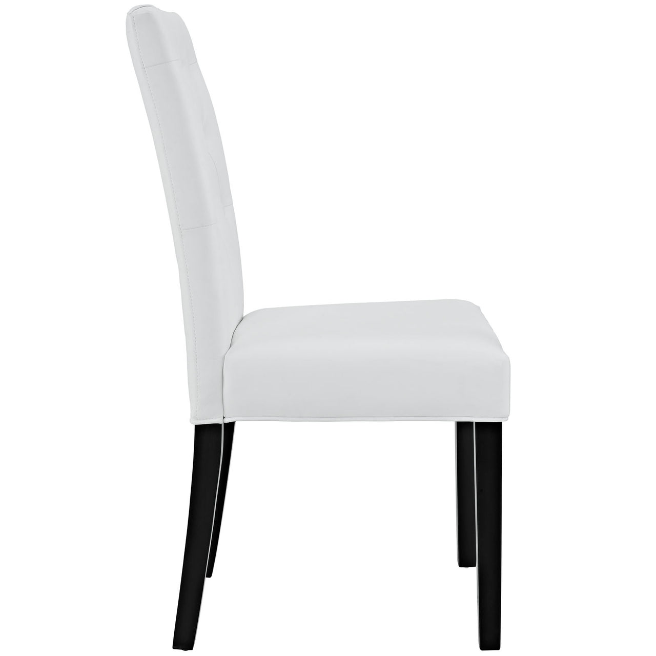 Confer Dining Vinyl Side Chair, White