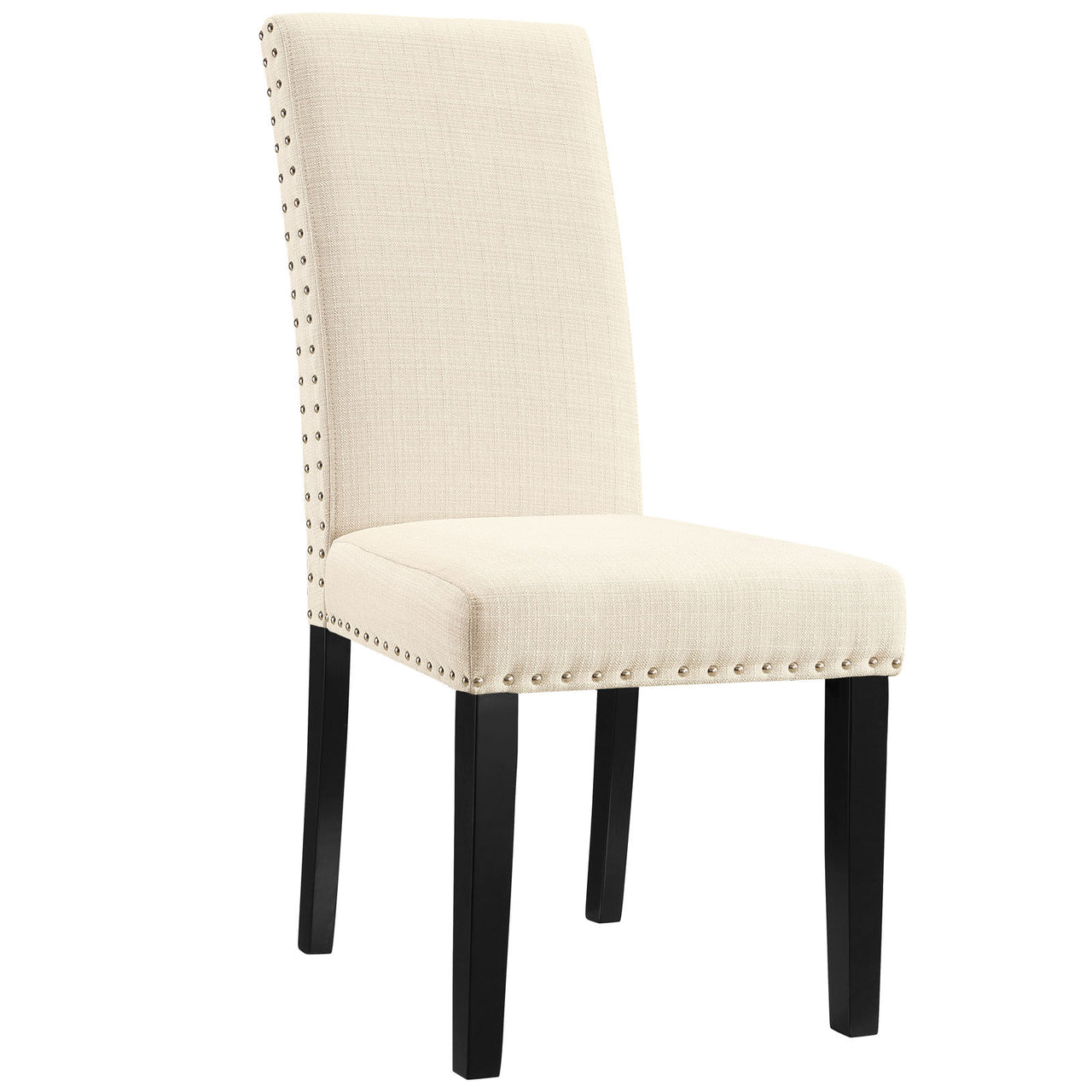 Parcel Dining Upholstered Fabric Side Chair, Beige