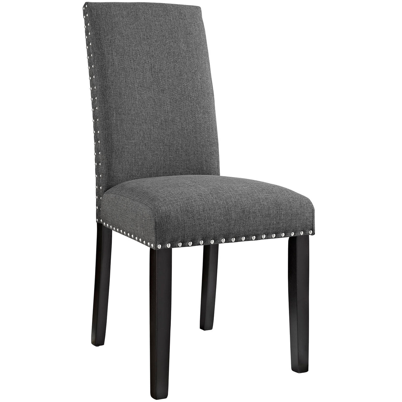 Parcel Dining Upholstered Fabric Side Chair, Gray