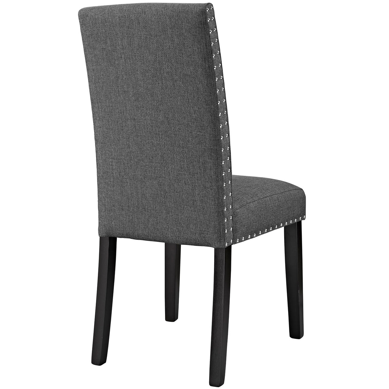 Parcel Dining Upholstered Fabric Side Chair, Gray