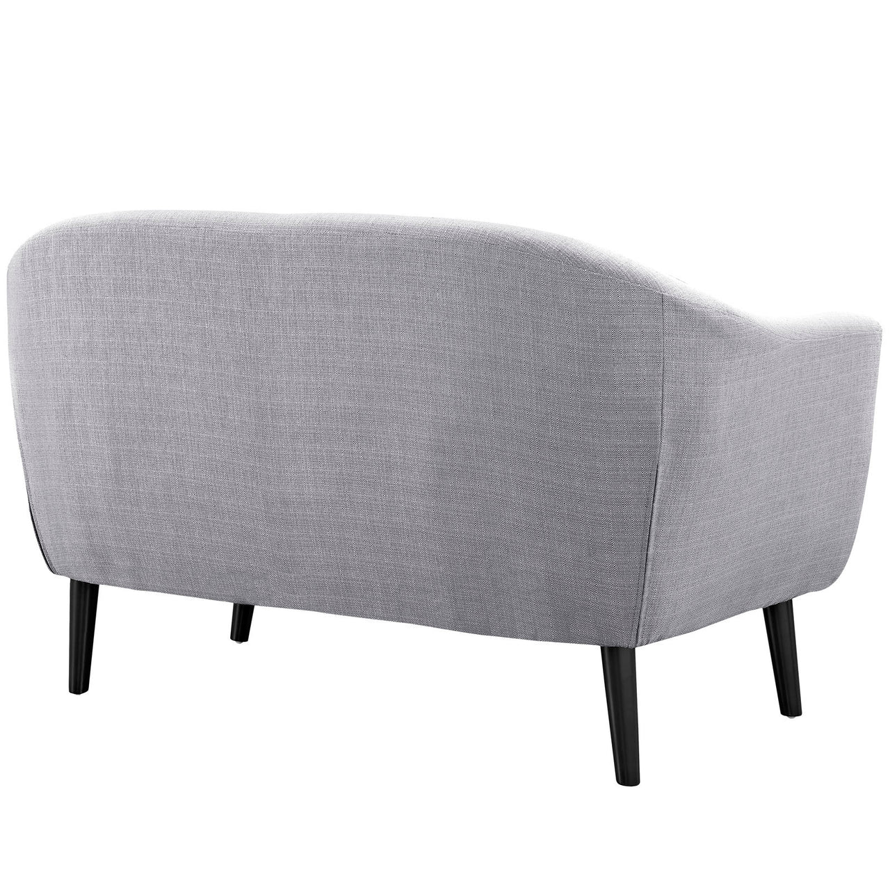 Svelte Fabric Loveseat, Light Gray
