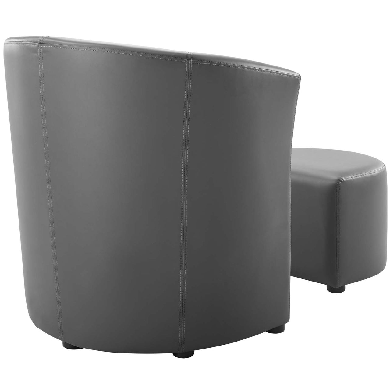 Divulge Armchair and Ottoman, Gray