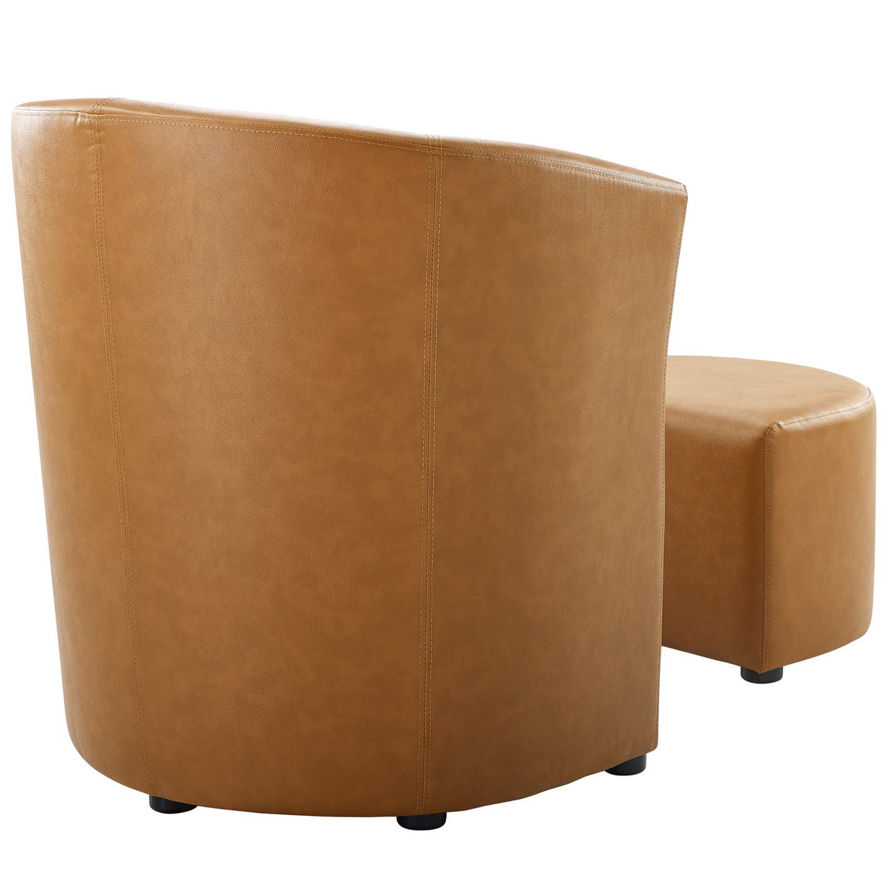 Revelation Armchair and Ottoman, Tan