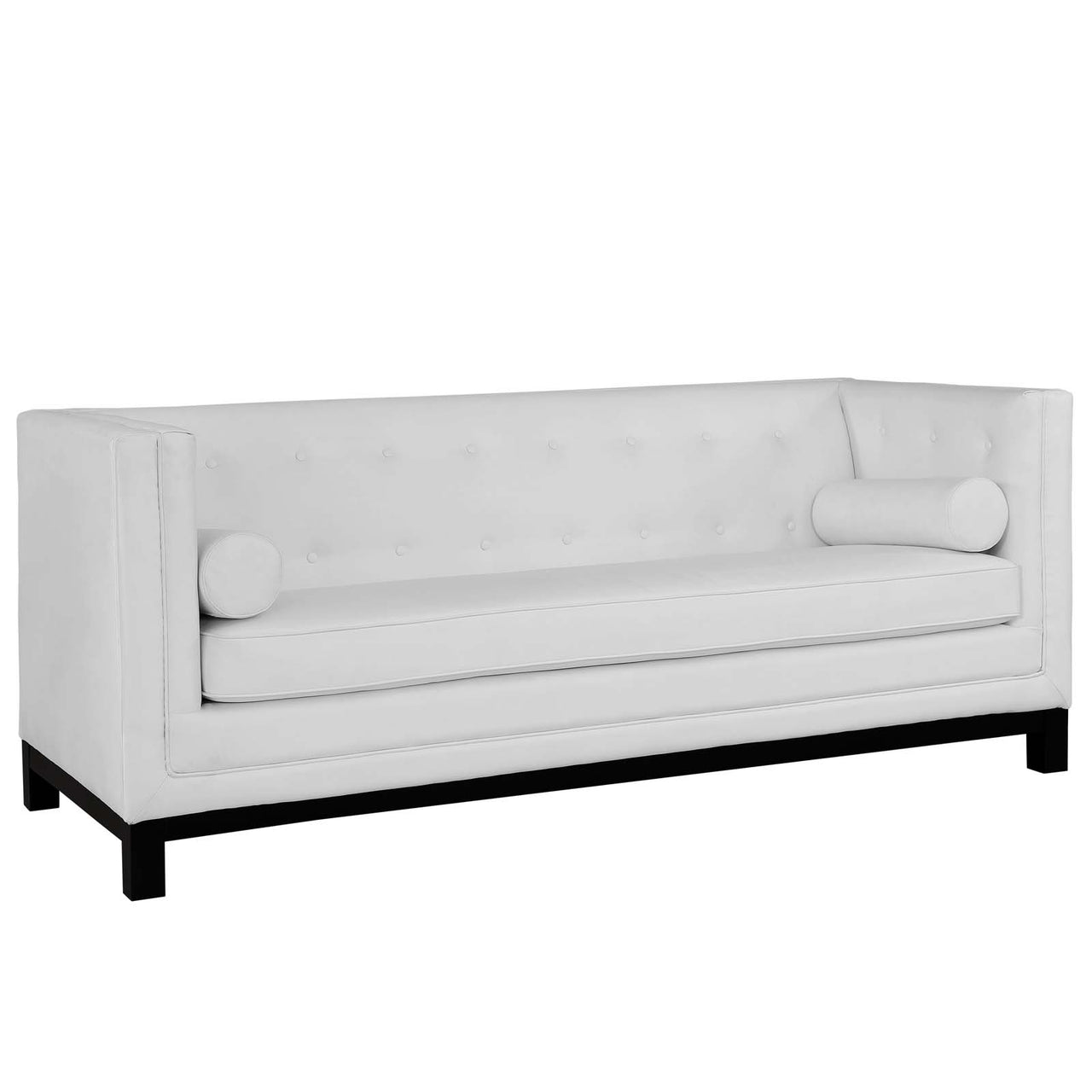 Regality Bonded Leather Sofa, White