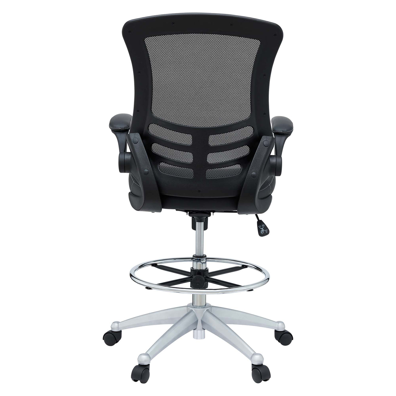 Attainment Vinyl Drafting Chair, Black