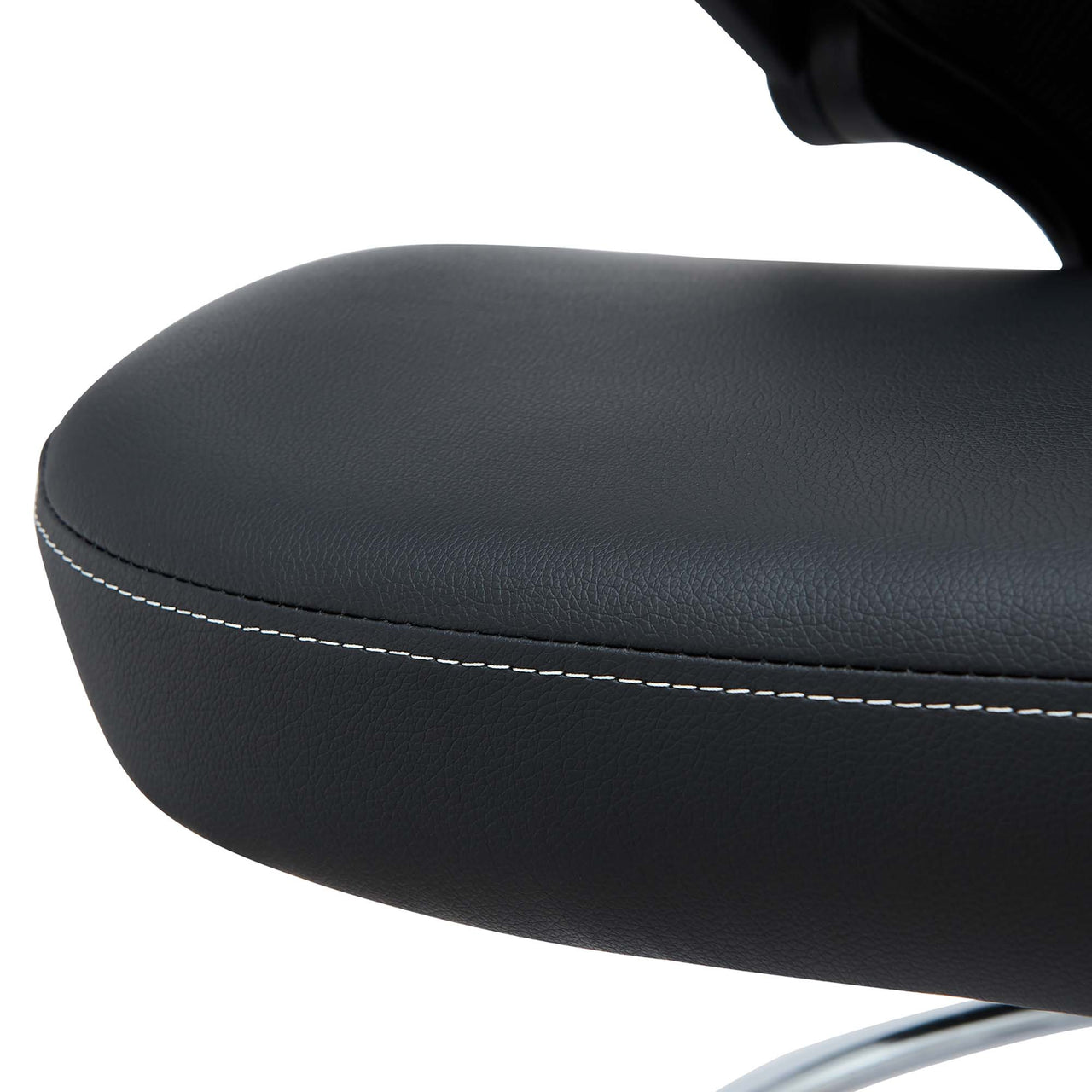 Attainment Vinyl Drafting Chair, Black