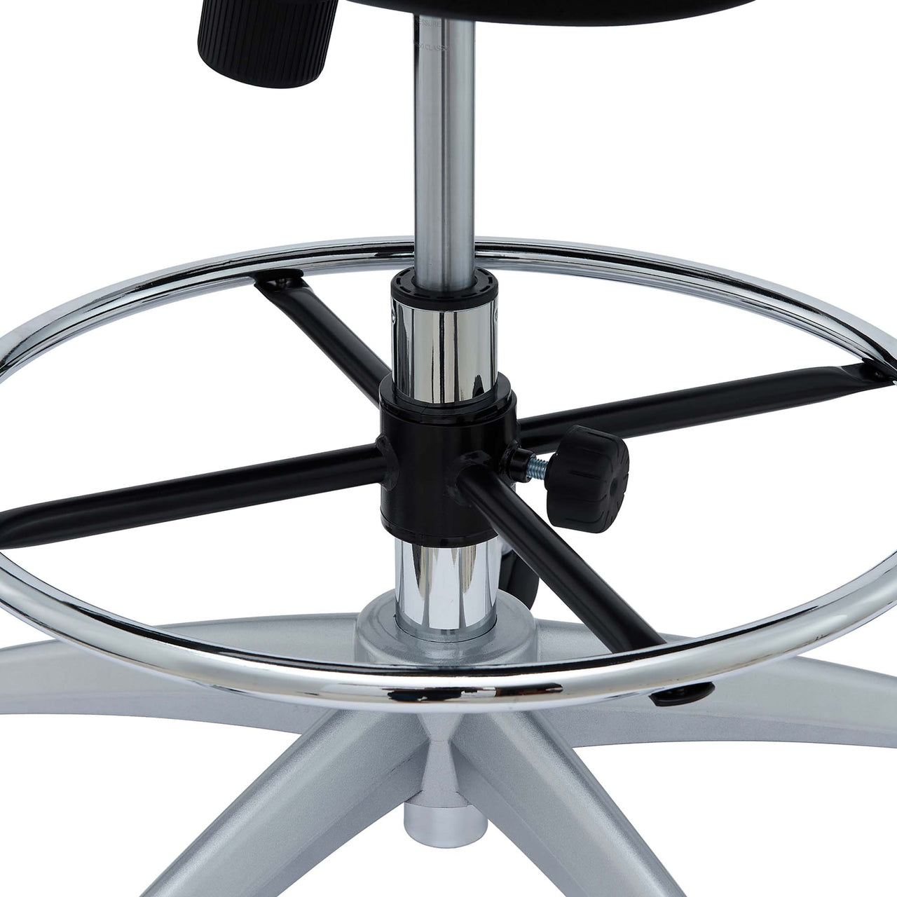 Ascend Eco-Leather Drafting Chair, Brown