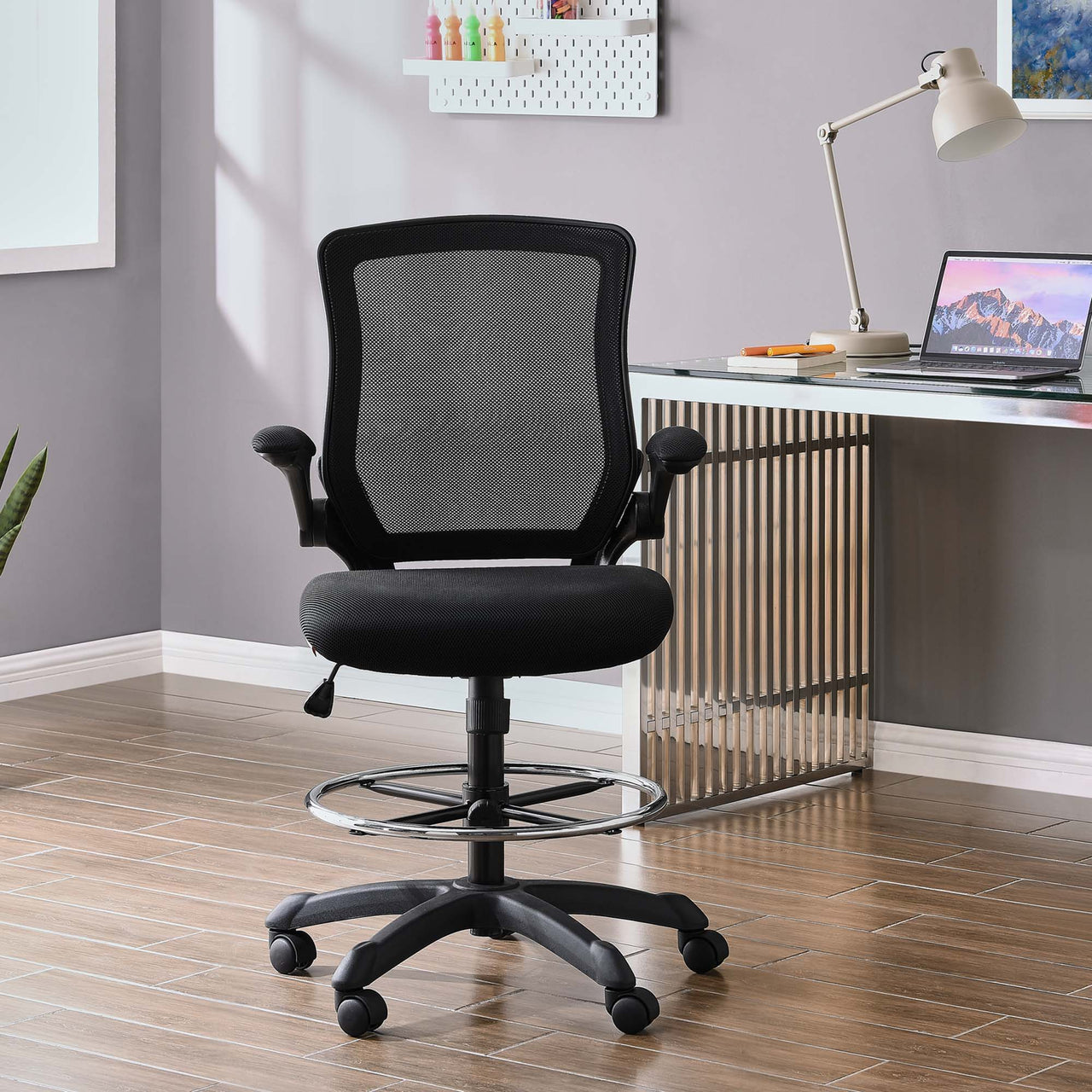 ErgoFlex Drafting Chair, Black