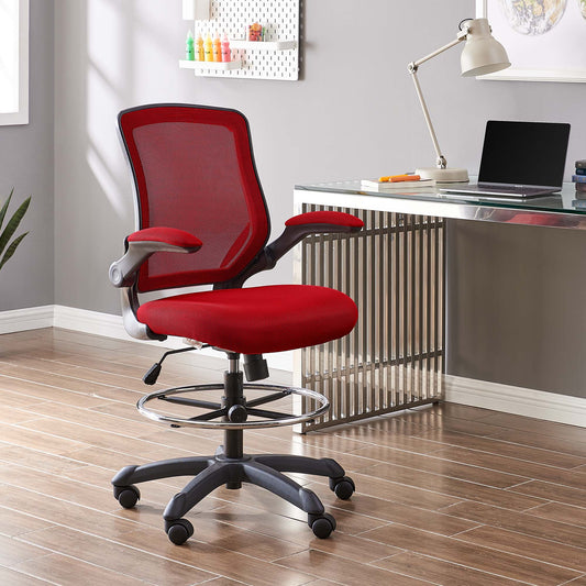 ErgoFlex Drafting Chair, Red