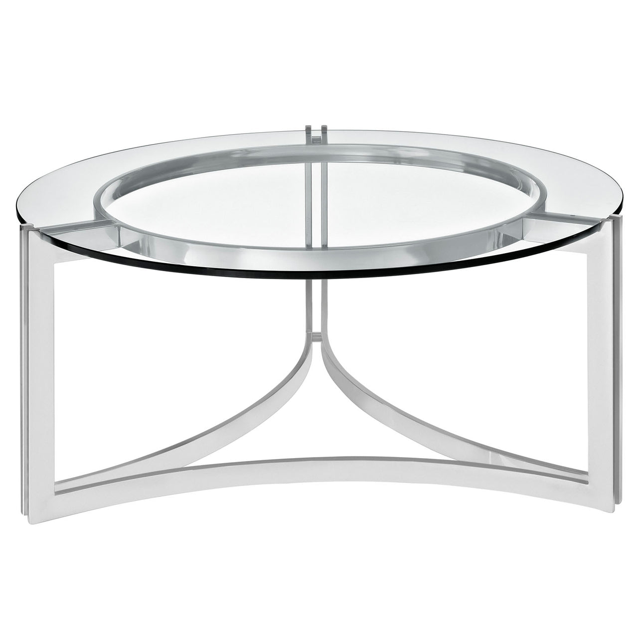 Impact Stainless Steel Coffee Table, Silver