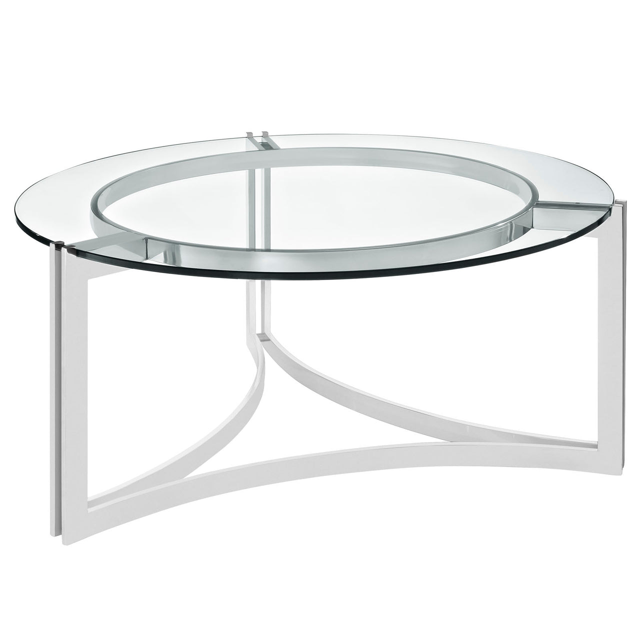 Impact Stainless Steel Coffee Table, Silver