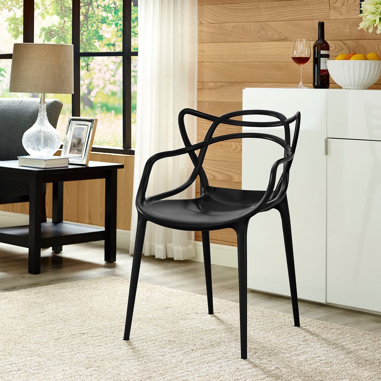 Entangled Dining Armchair, Black