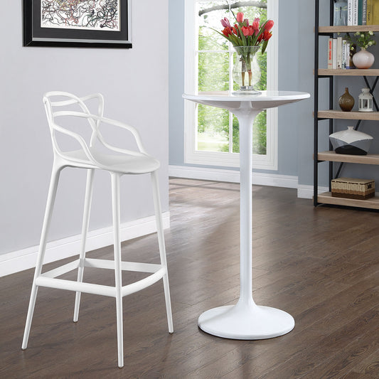 Vine Bar Stool, White