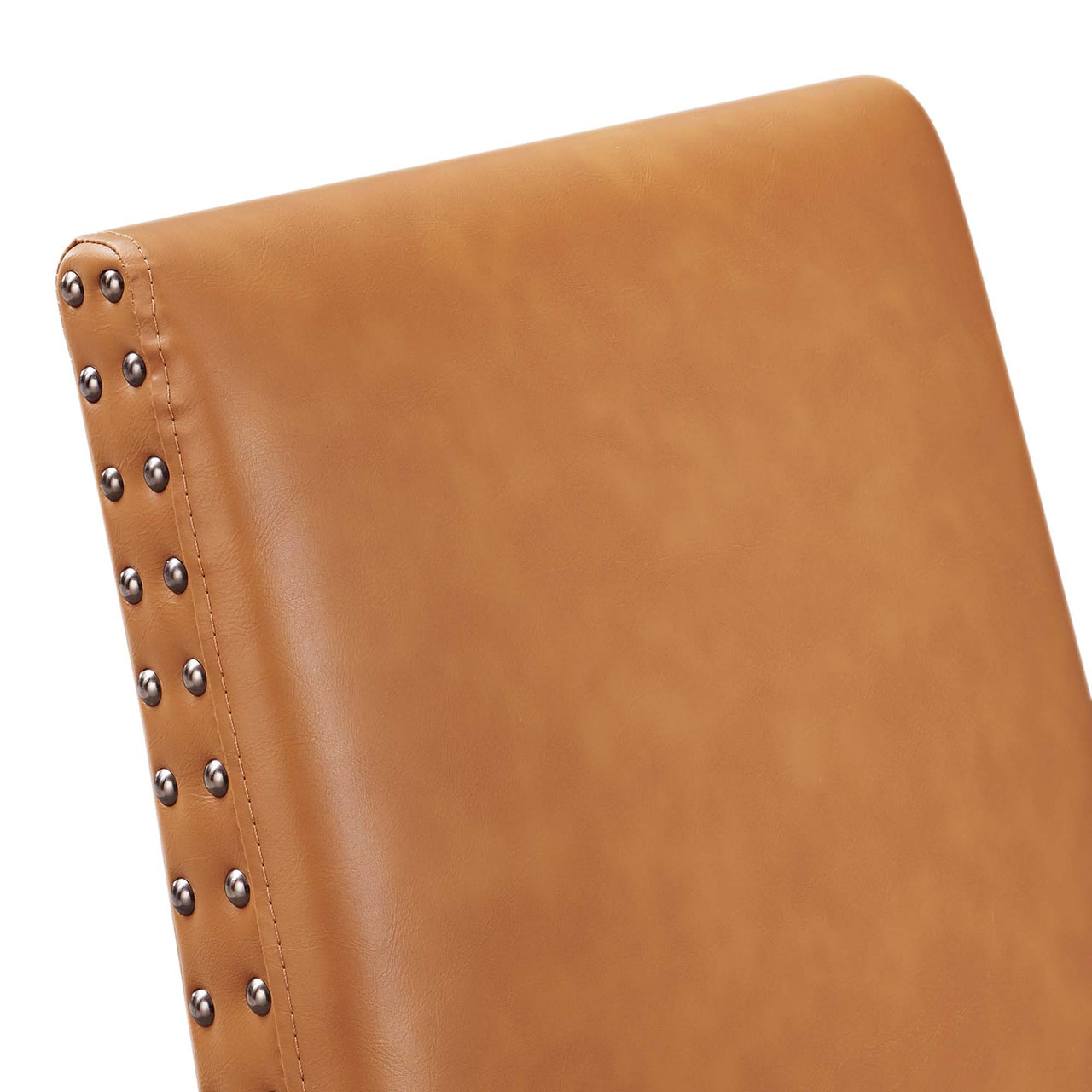 Minimalista Eco-Leather Side Chair, Tan