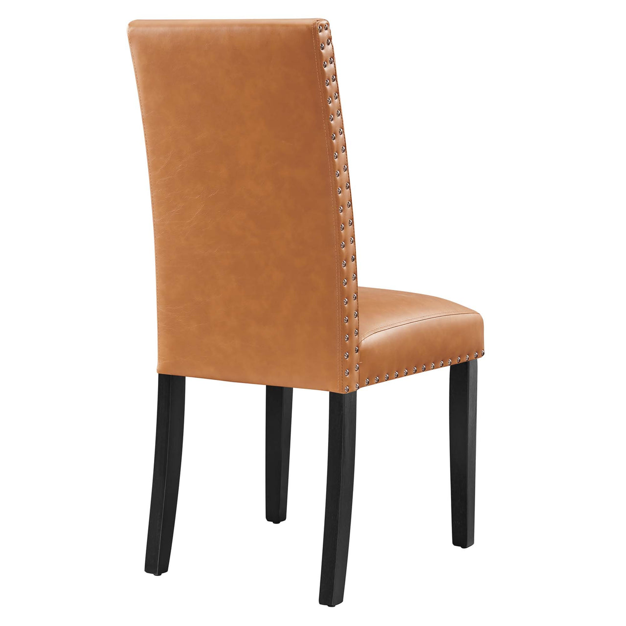 Minimalista Eco-Leather Side Chair, Tan