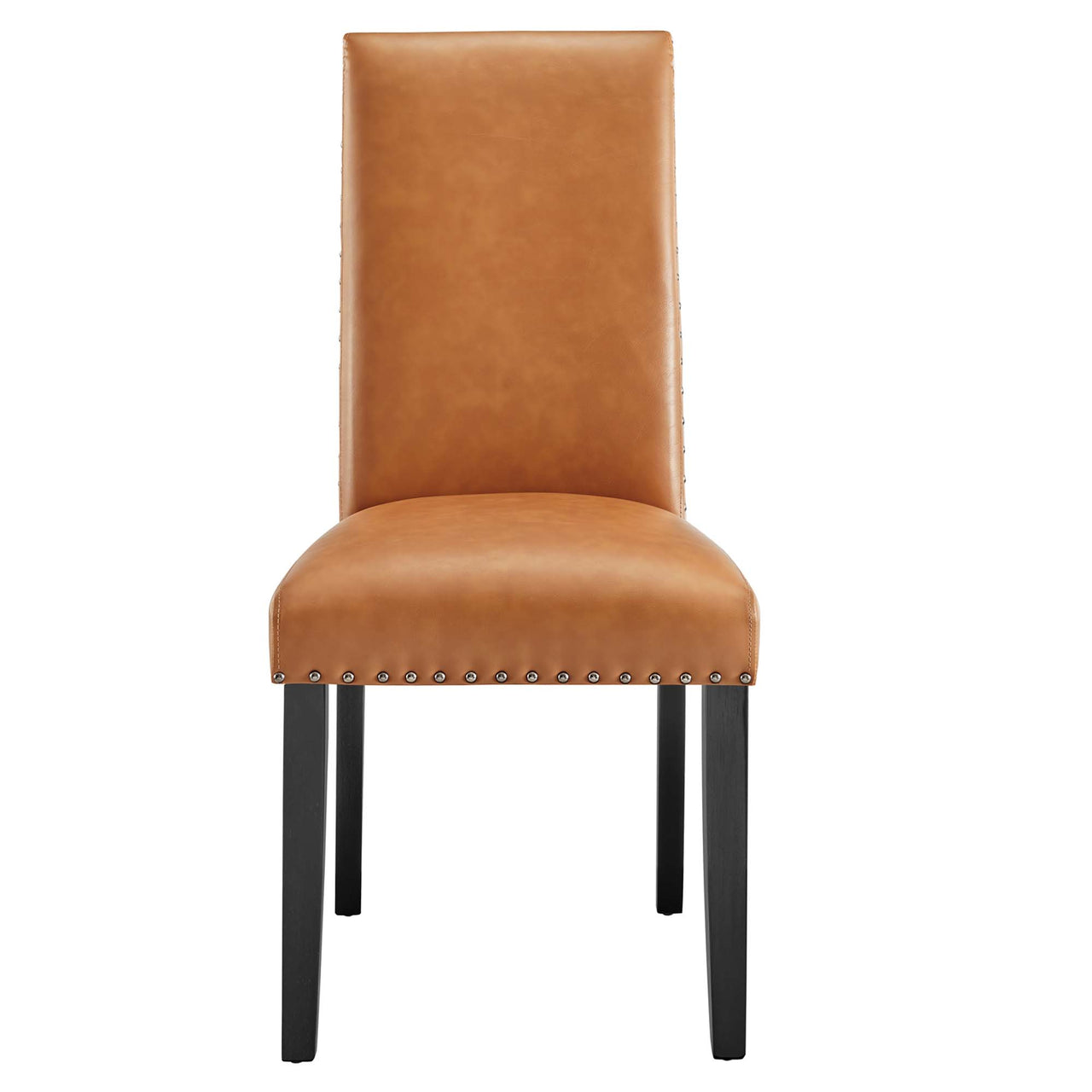Minimalista Eco-Leather Side Chair, Tan