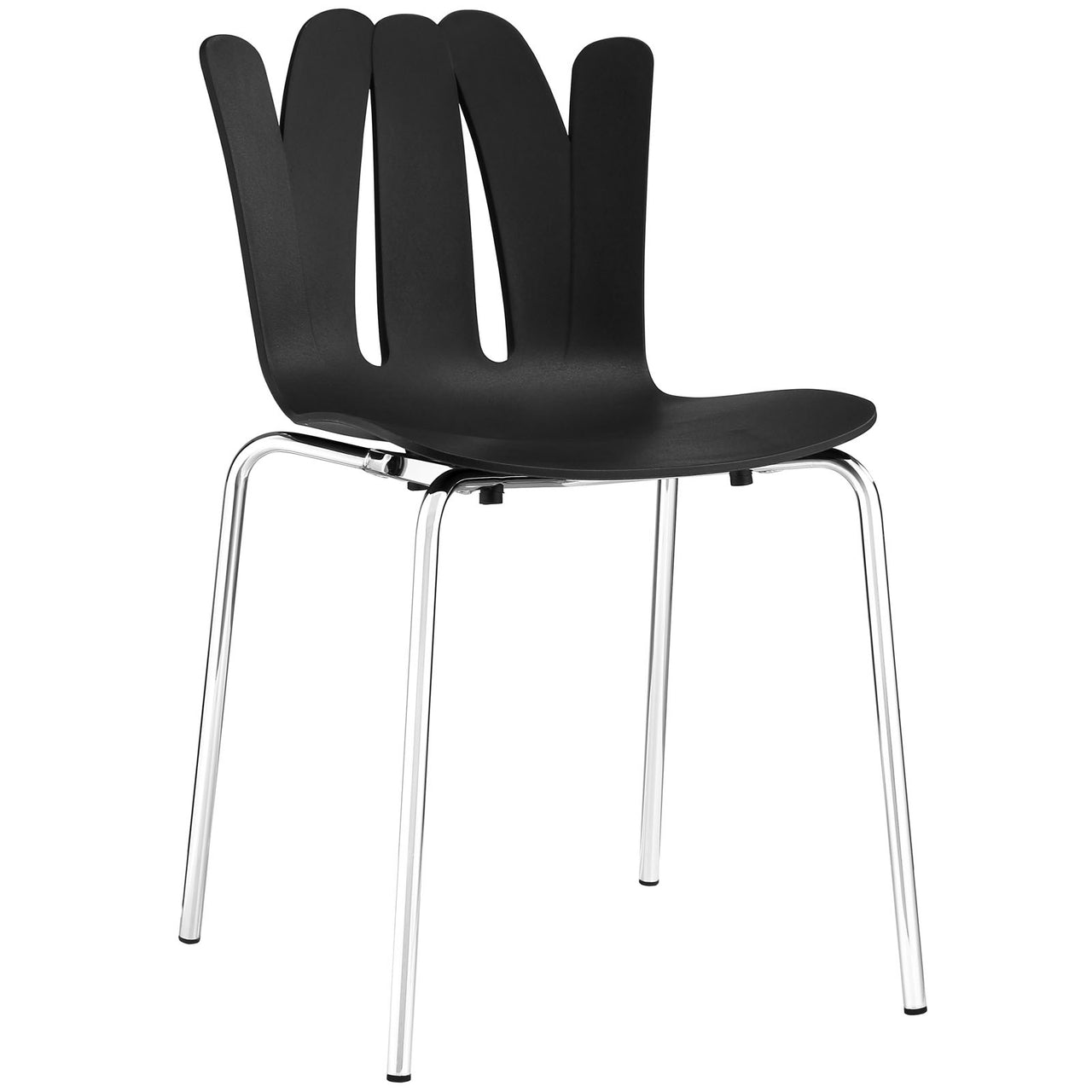 Flare Dining Side Chair, Black