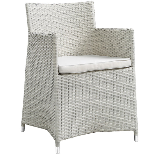 Intersect Dining Alfresco Armchair, Gray & White