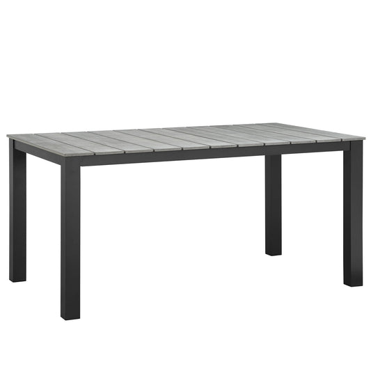 Seaboard 63" Alfresco Dining Table, Brown & Gray