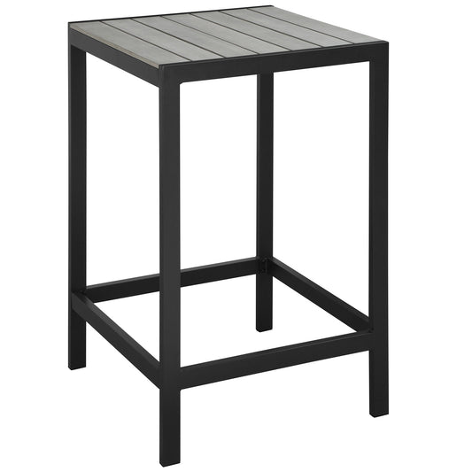Seaboard Alfresco Bar Table, Brown & Gray