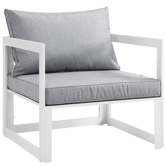 Treasure Alfresco Armchair, White & Gray