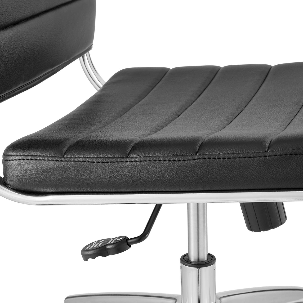 Jive Armless Mid Back Office Chair, Black