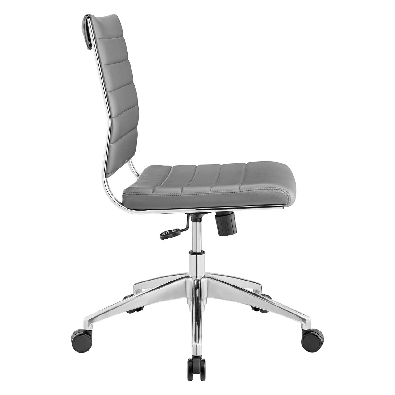 Office Flex Armless Mid Back Office Chair, Gray