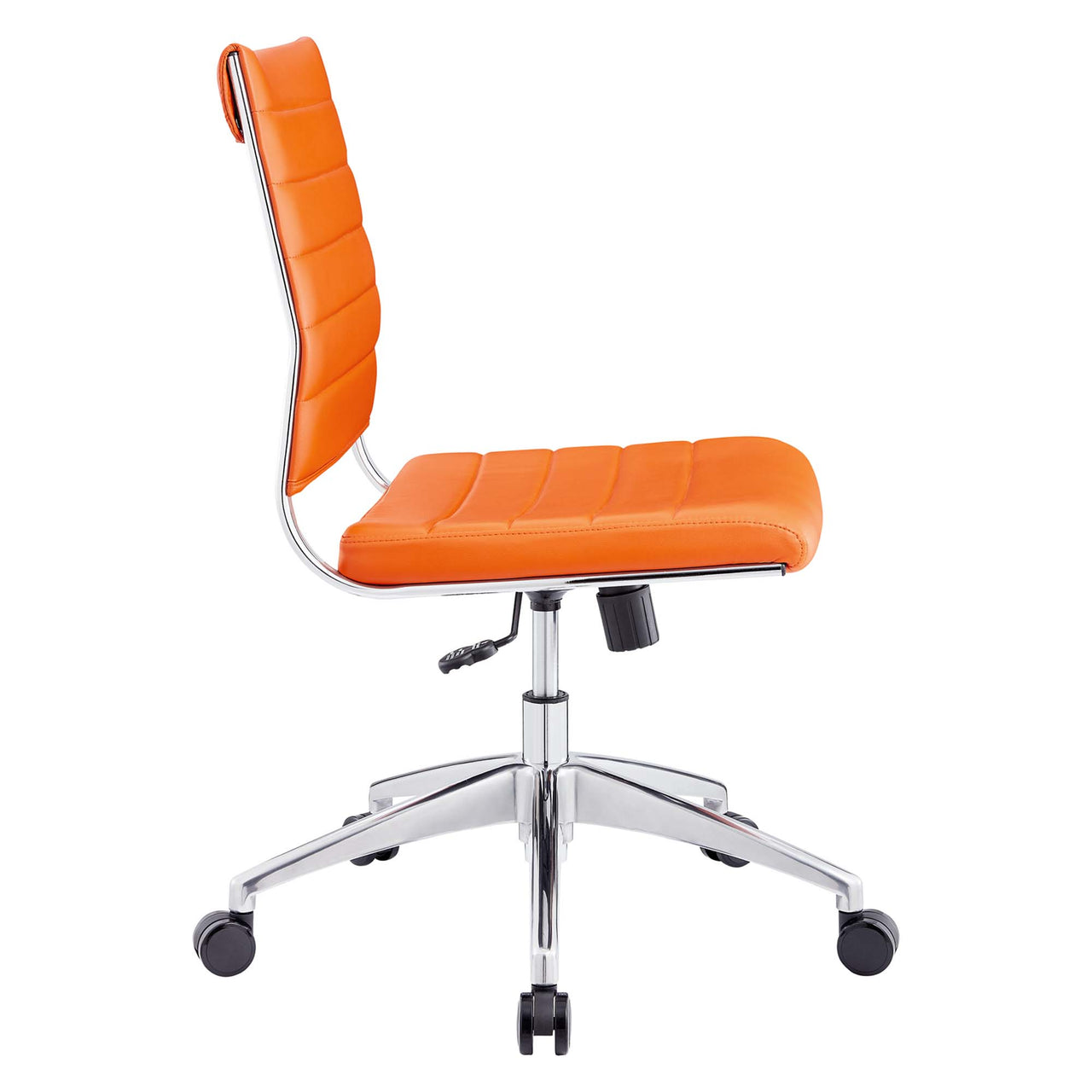 Jive Armless Mid Back Office Chair, Orange