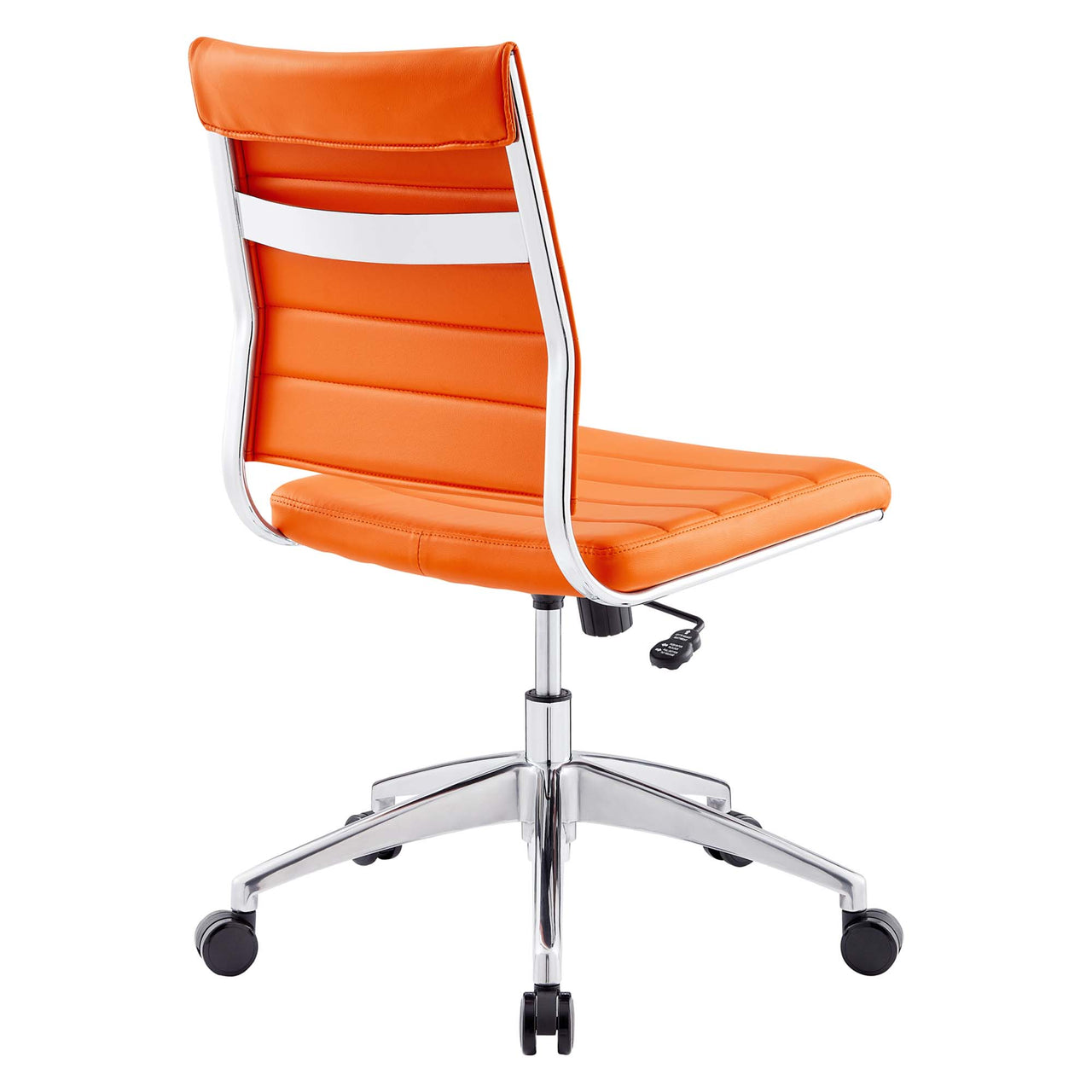 Jive Armless Mid Back Office Chair, Orange