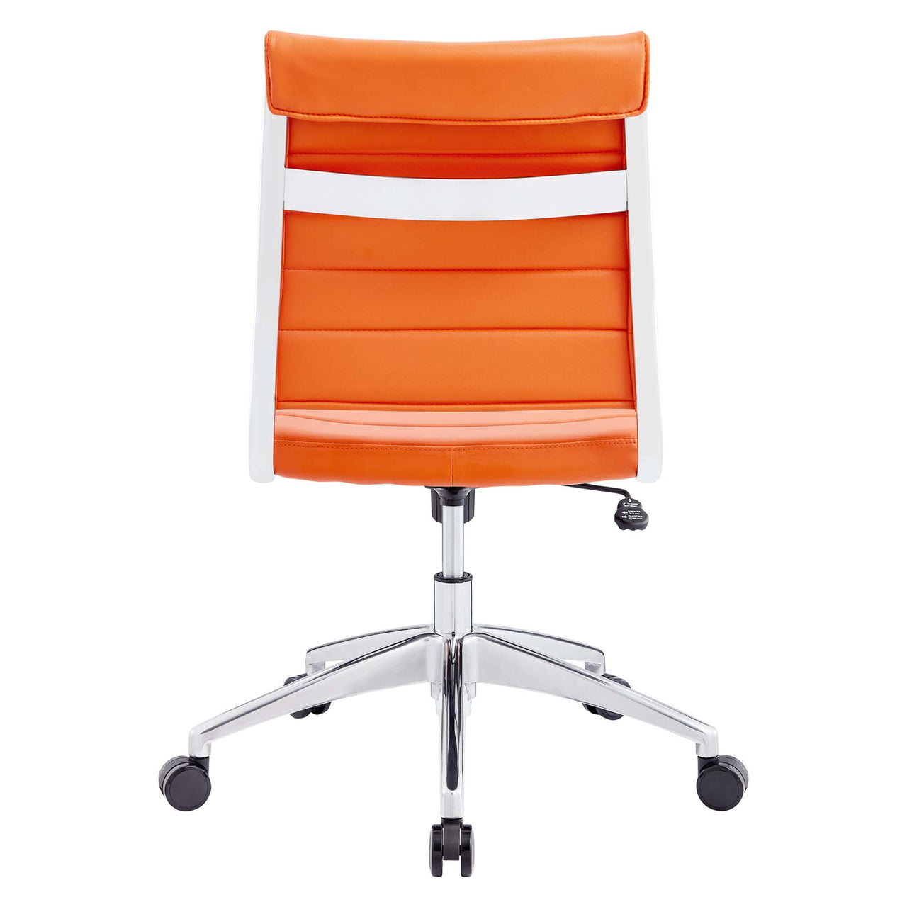 Jive Armless Mid Back Office Chair, Orange