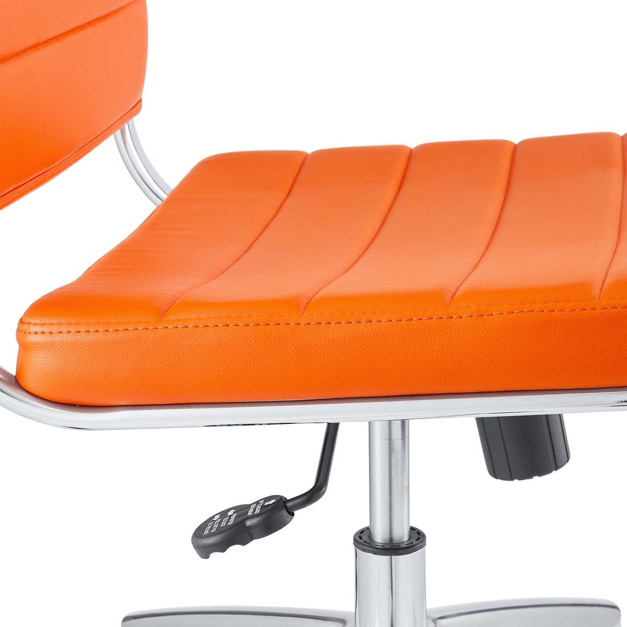 Jive Armless Mid Back Office Chair, Orange