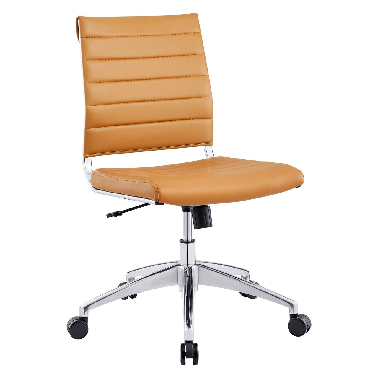 Office Flex Armless Mid Back Office Chair, Tan