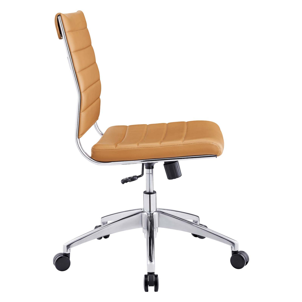 Office Flex Armless Mid Back Office Chair, Tan