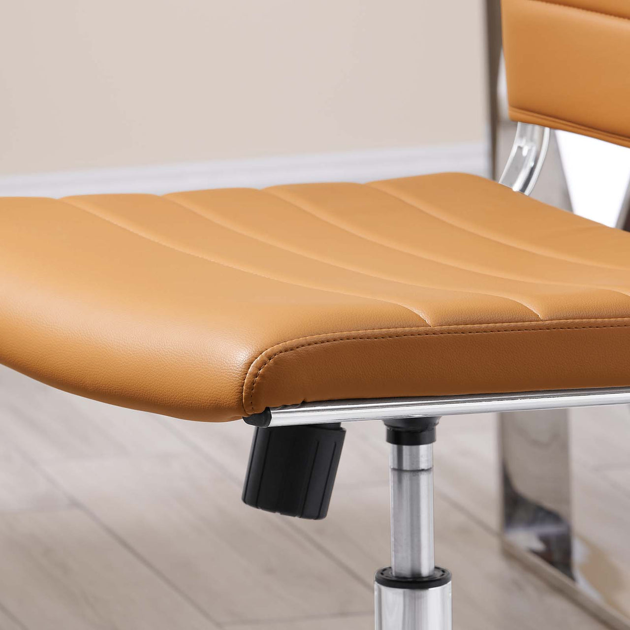 Office Flex Armless Mid Back Office Chair, Tan
