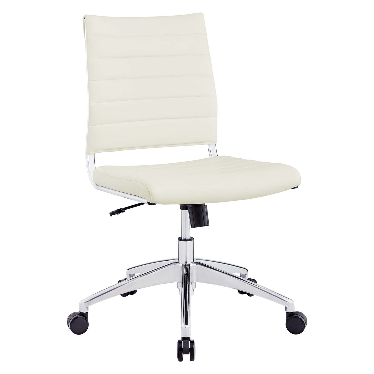 Office Flex Armless Mid Back Office Chair, White