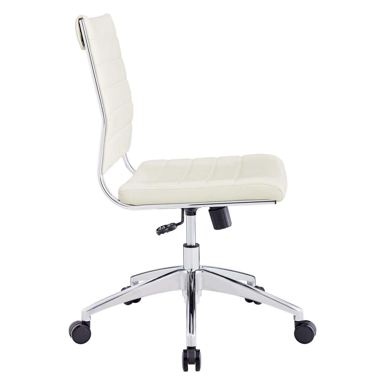 Office Flex Armless Mid Back Office Chair, White