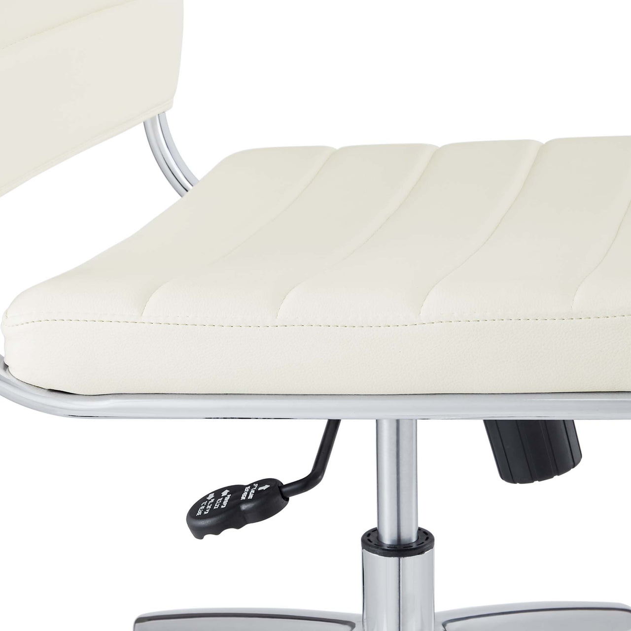 Office Flex Armless Mid Back Office Chair, White