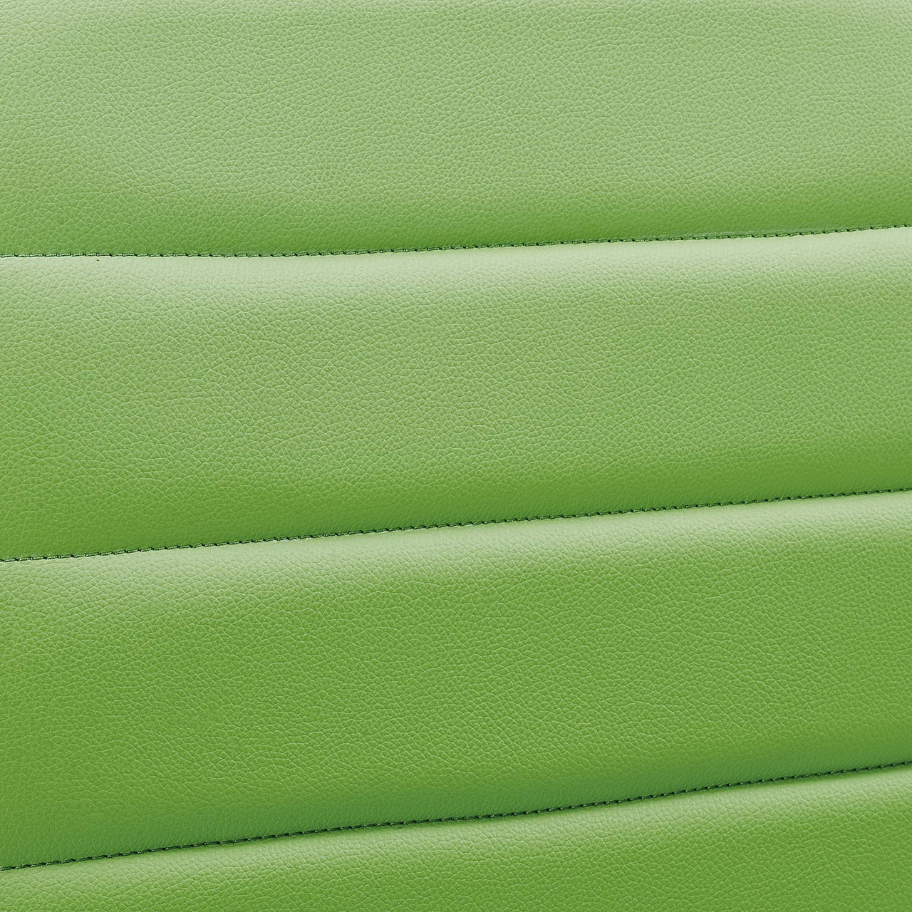 Drift Armless Mid Back Eco-Leather Office Chair, Bright Green