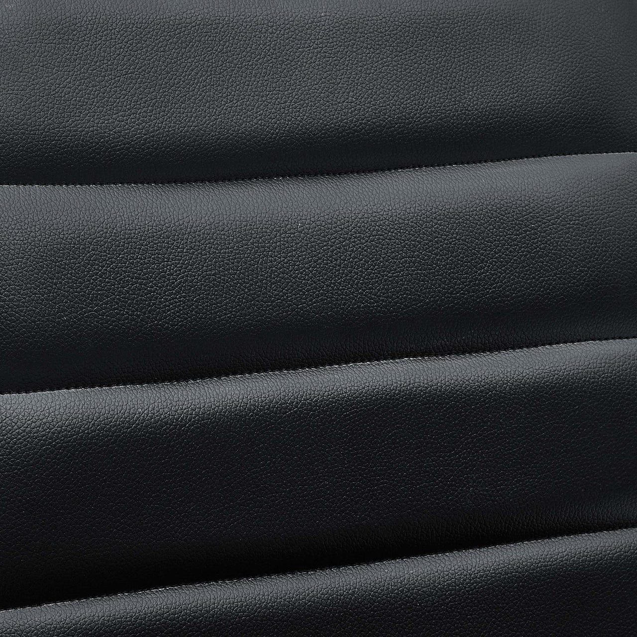Drift Armless Mid Back Eco-Leather Office Chair, Black