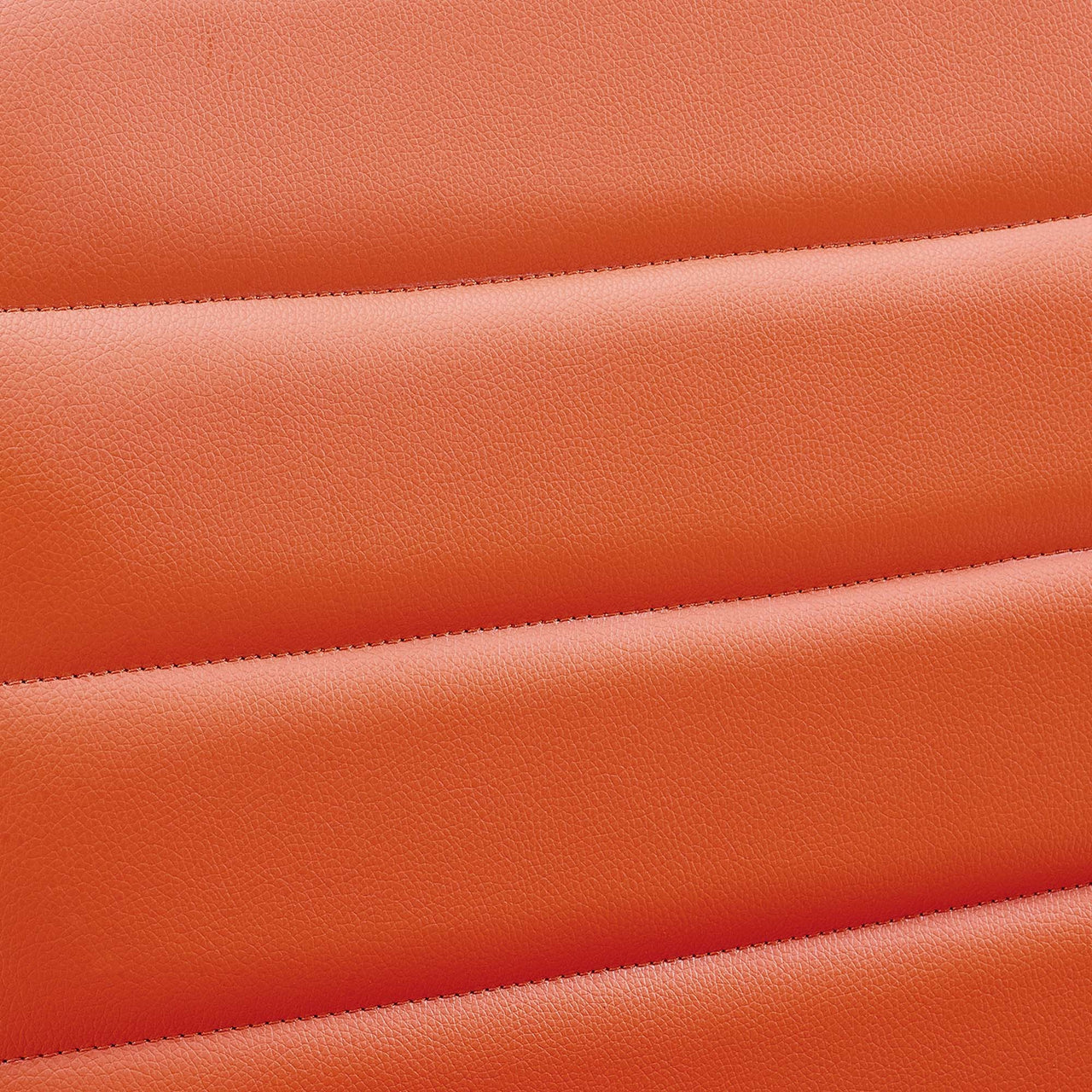 Ripple Armless Mid Back Vinyl Office Chair, Orange