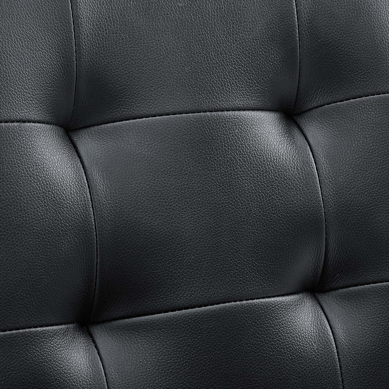 Quartz Armless Mid Back Office Chair, Black